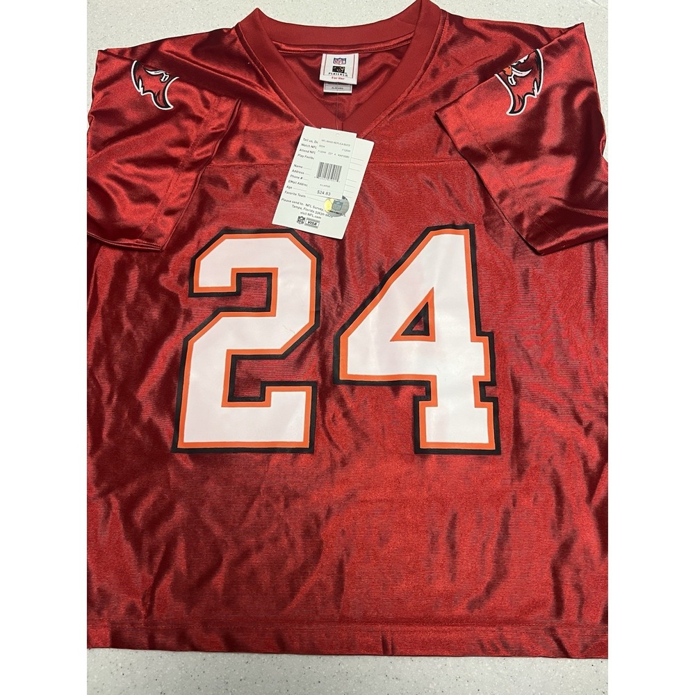 NWT NFL Tampa Bay Buccaneers Jersey‎ Cadillac Williams #24 Women XL